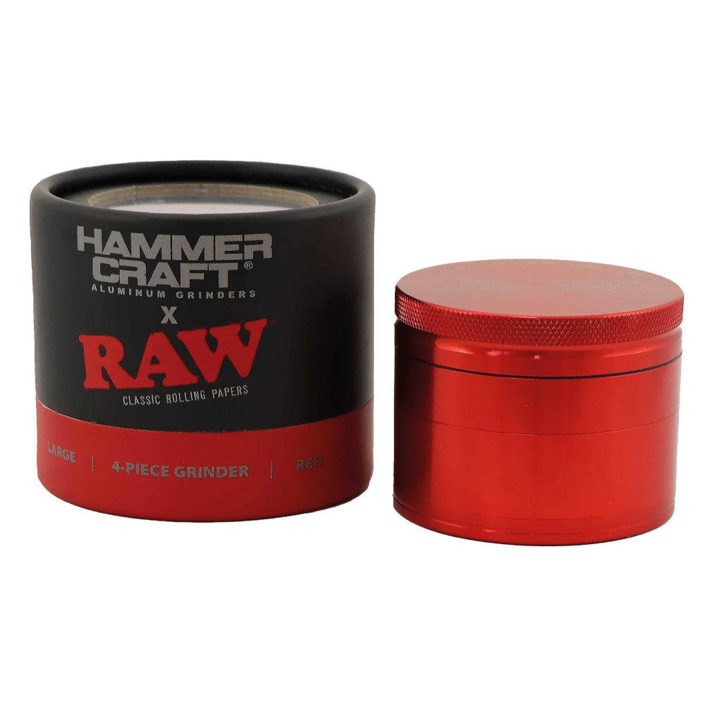 HAMMERCRAFT X RAW - Aluminiinen Grinderi 4-osainen (L) 60mm Grinderit