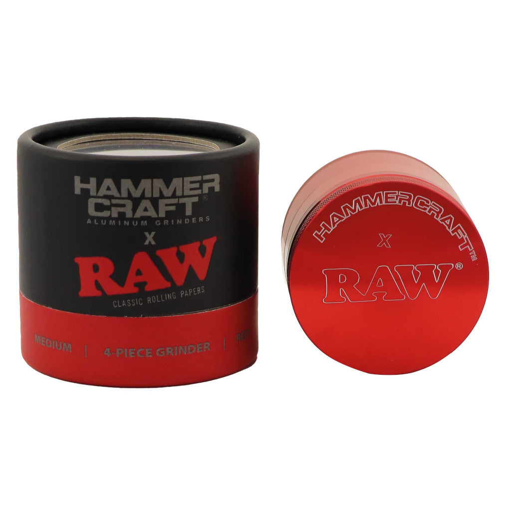HAMMERCRAFT X RAW - Aluminiinen Grinderi 4-osainen (M) 55mm Grinderit