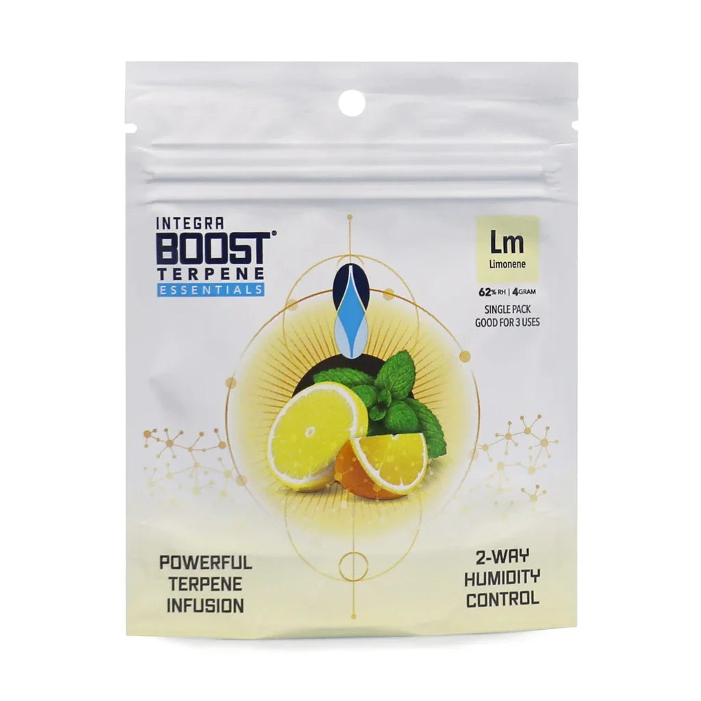 Integra Boost Terpene Essentials: Limonene 4g 62% Terpeeni-Infuusiopaketti Kosteudensäätäjät
