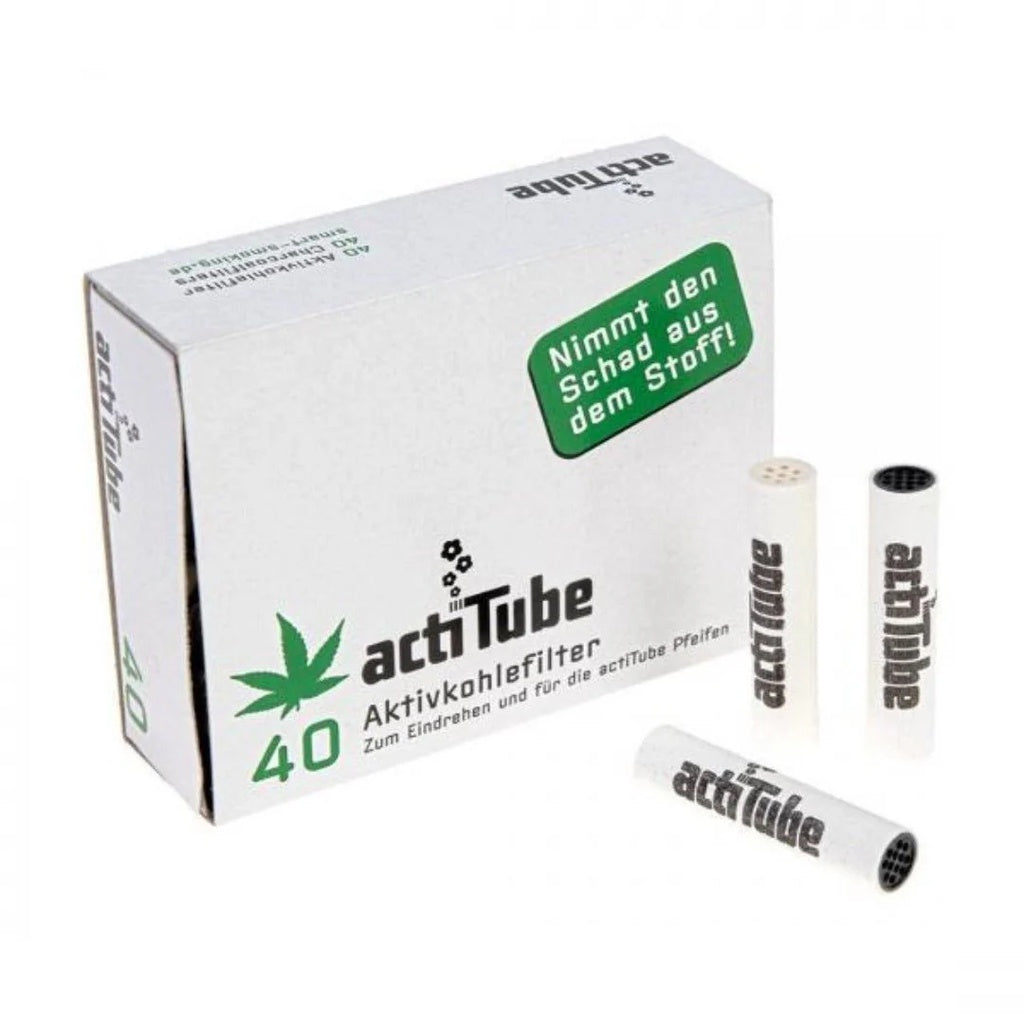 actiTube - 8 mm Regular Aktiivihiilifiltterit (40 kpl)