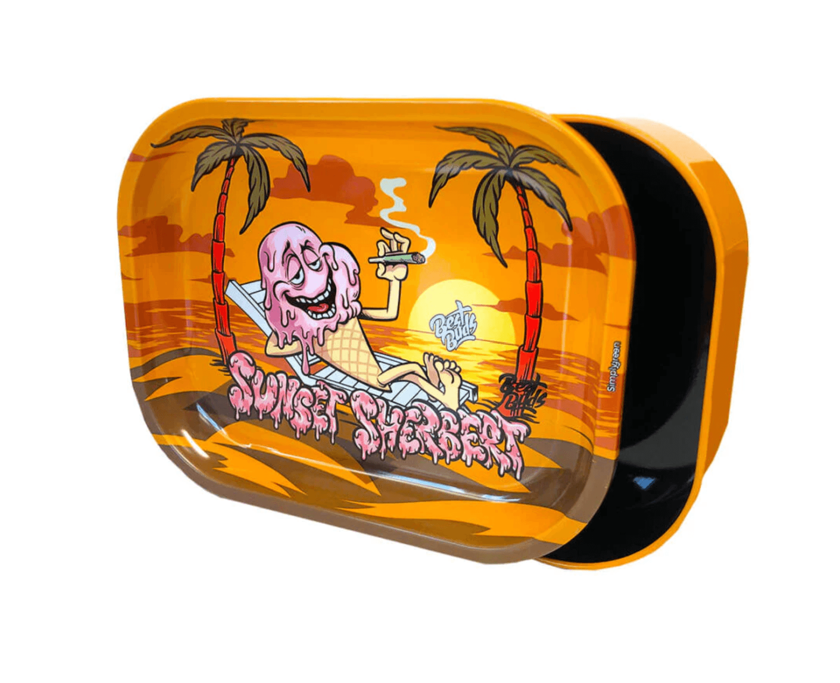 Best Buds - Sunset Sherbert Säilytysrasia Tarjottimella - Ghost Town Seeds