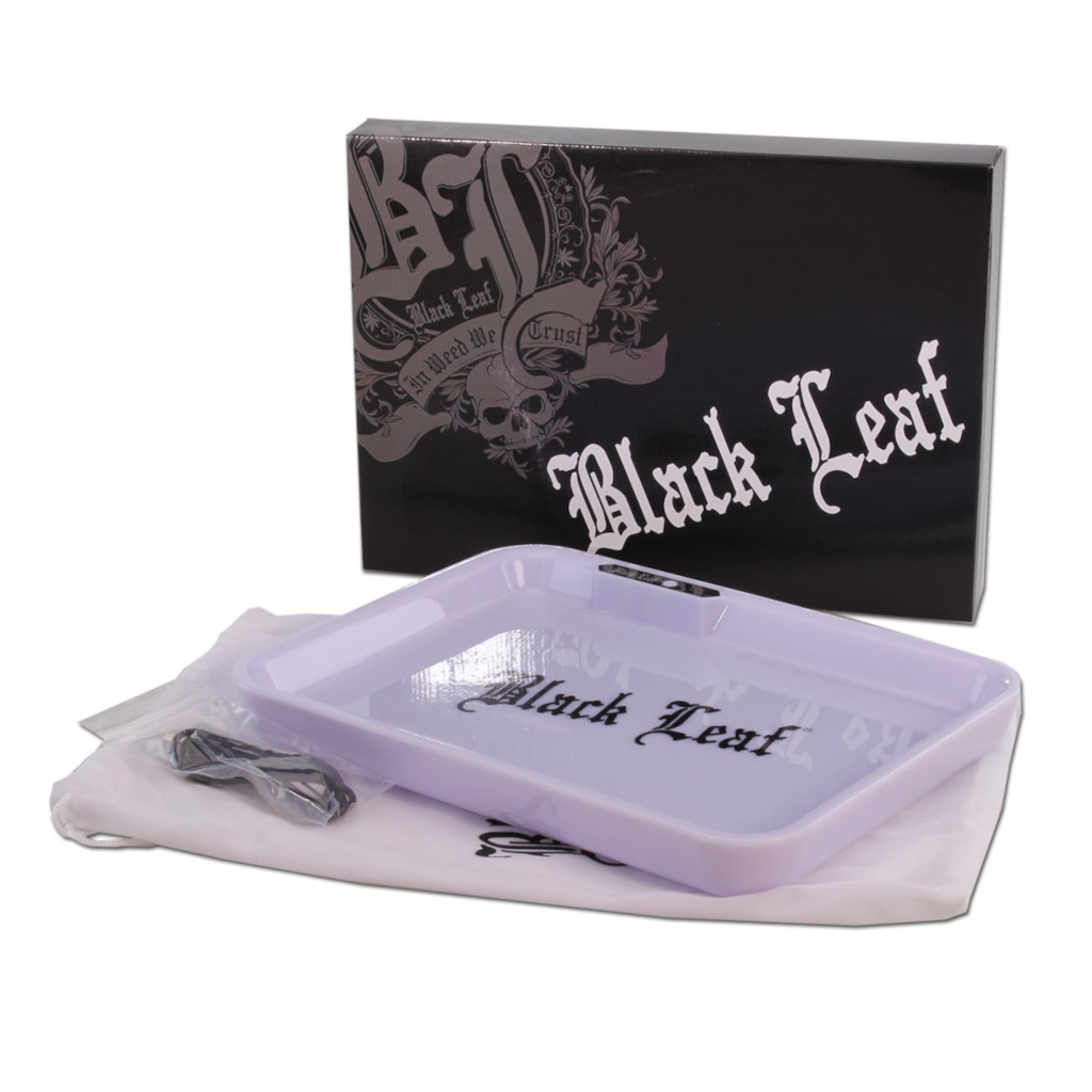 Black Leaf - Iso LED Tarjotin (Valkoinen) Alustat