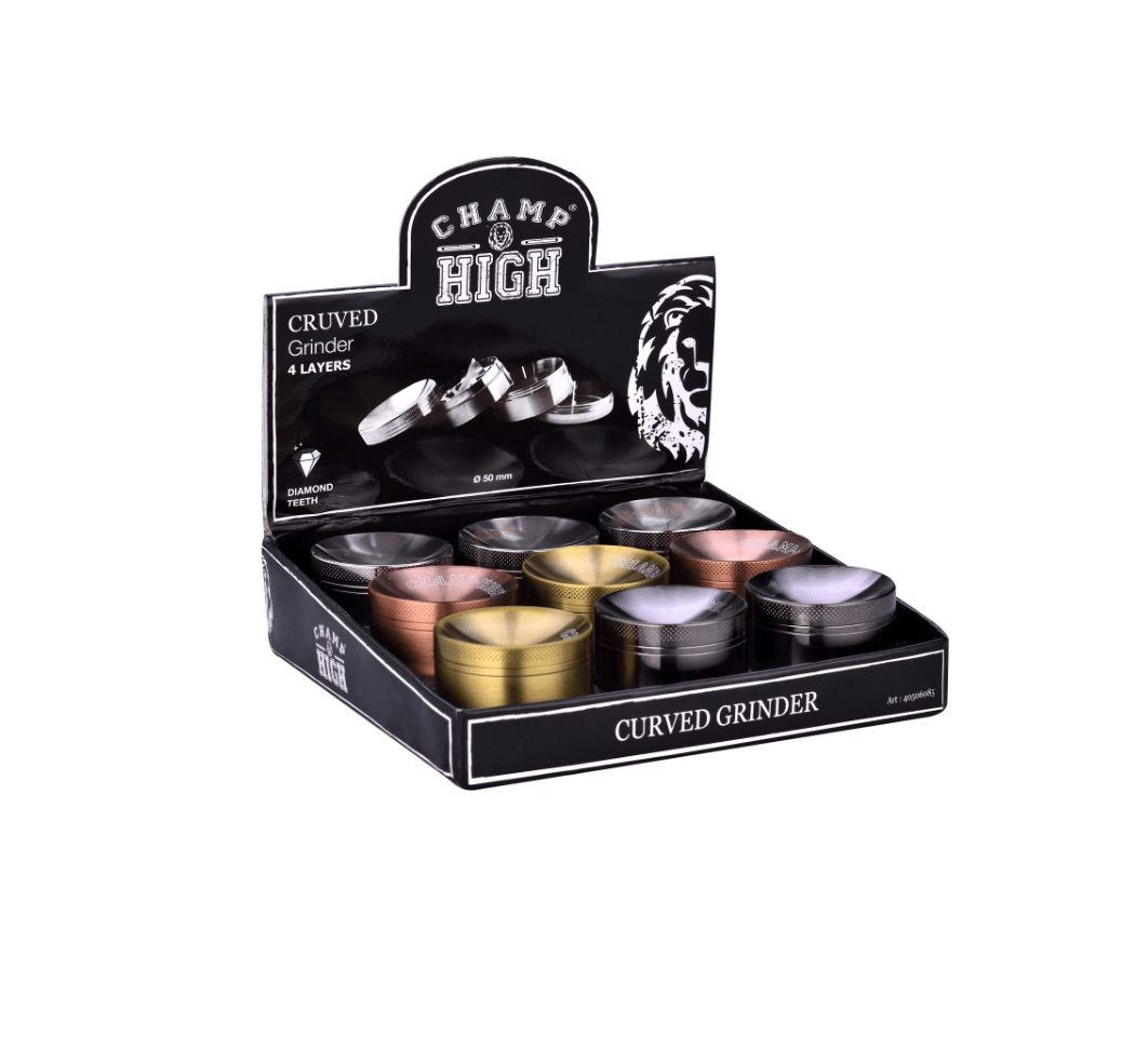 Champ High - Curved Grinderi 4-osainen 50mm - Ghost Town Seeds