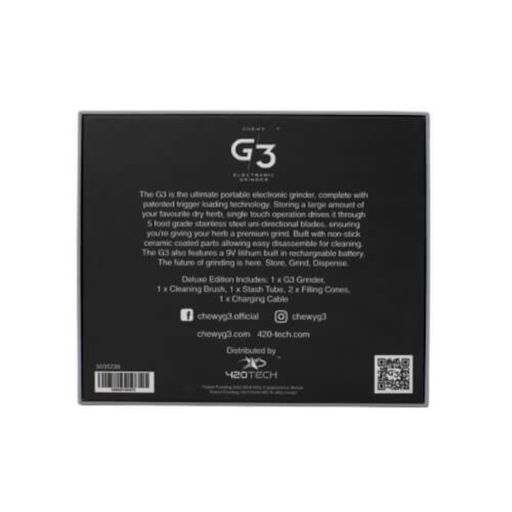 Chewy G3 - Sähkögrinderi Deluxe Edition Grinderit