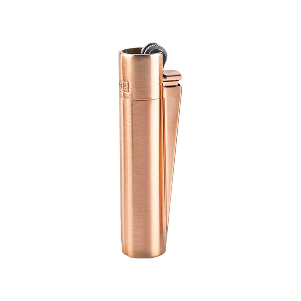 Clipper - Rose Gold Metallinen Sytytin Lahjarasialla Sytyttimet