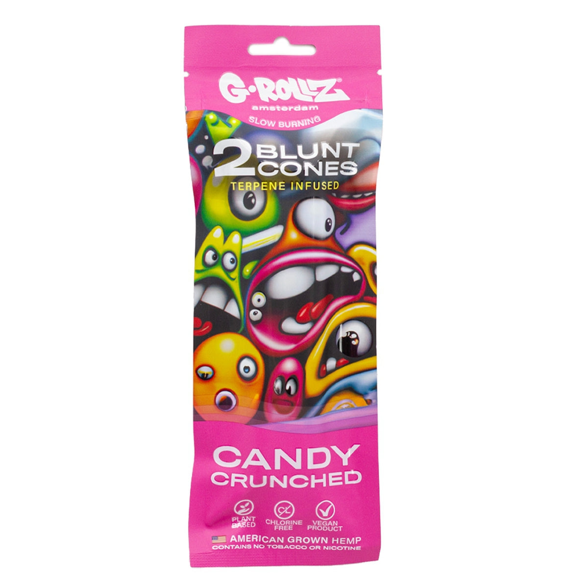 G-Rollz - ’Candy Crunched’ Terpeeni Infusoitu Cbd Hamppu Bluntti Conet 2Kpl