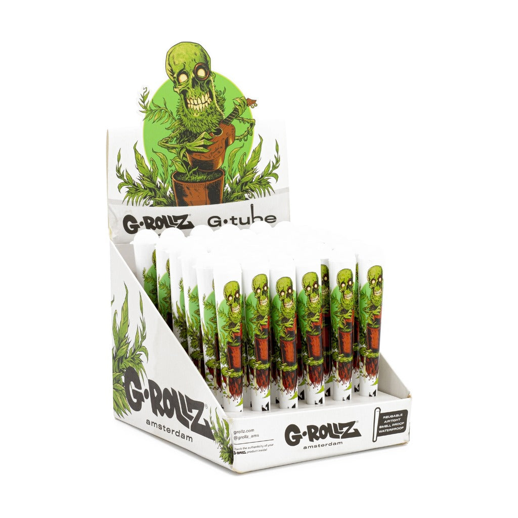 G-Rollz 'Grassroot Skeleton' G-Tube Joint Tube display box - Ghost Town Seeds