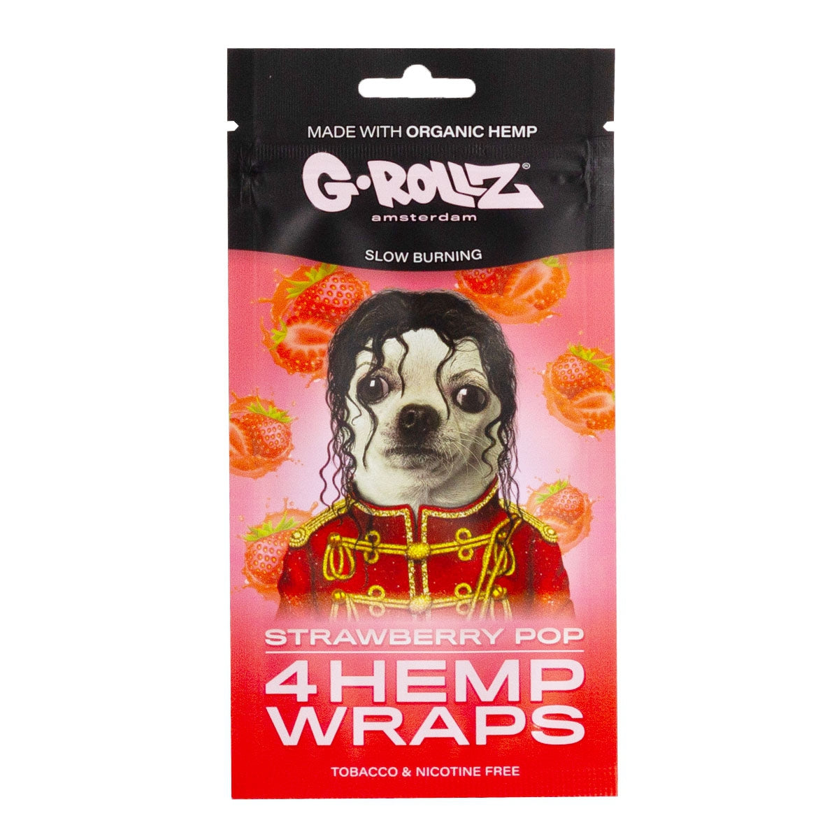 G-Rollz - Strawberry Pop Hamppu Bluntti Paperit 4Kpl Bluntit