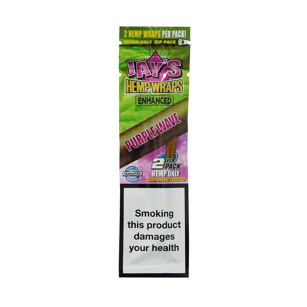 Juicy Jay's - Enhanced Purple Wave Hemp Blunt Wraps 2kpl - Ghost Town Seeds