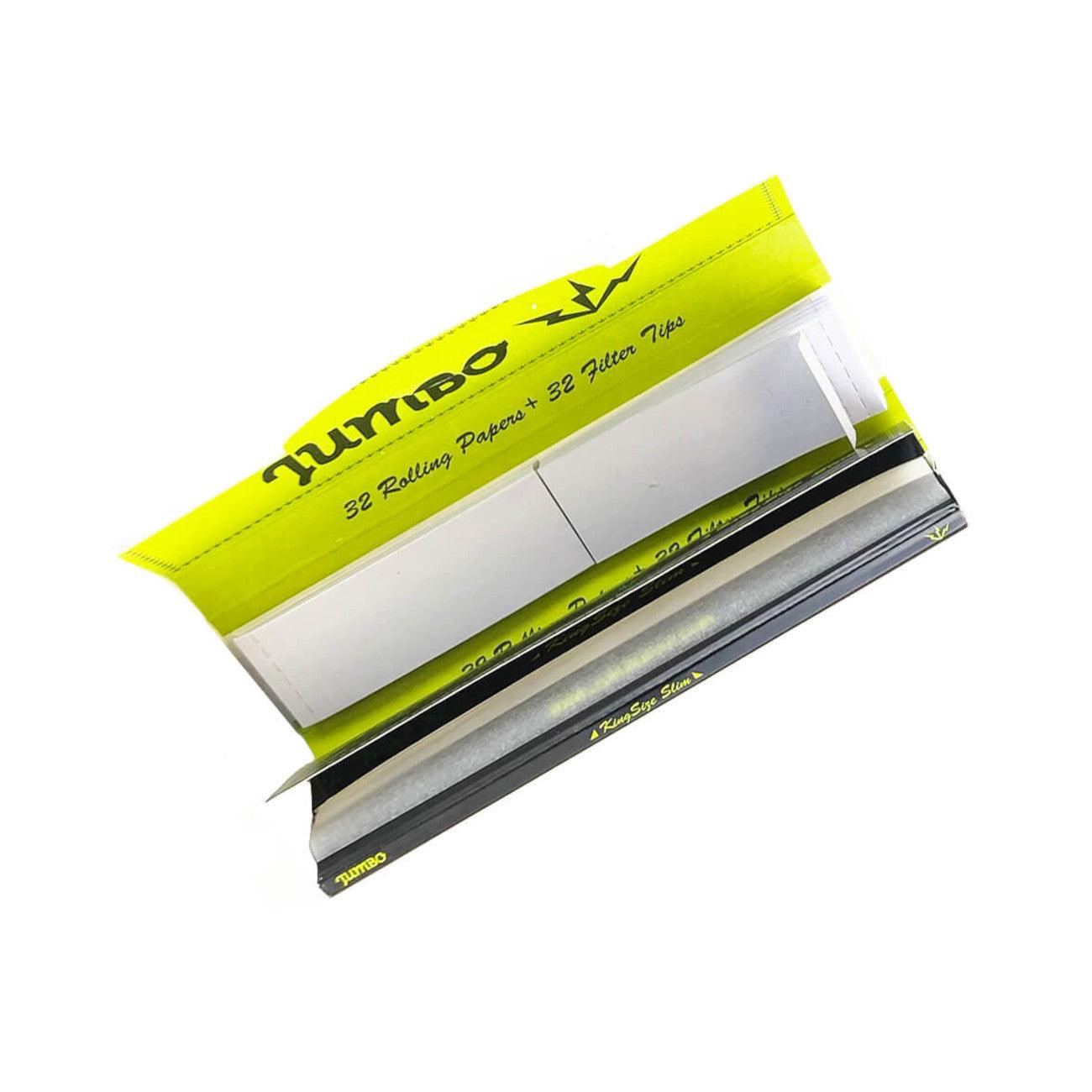 Jumbo - King Size Slim Ohuet Pitkät Paperit + Tipit - Ghost Town Seeds