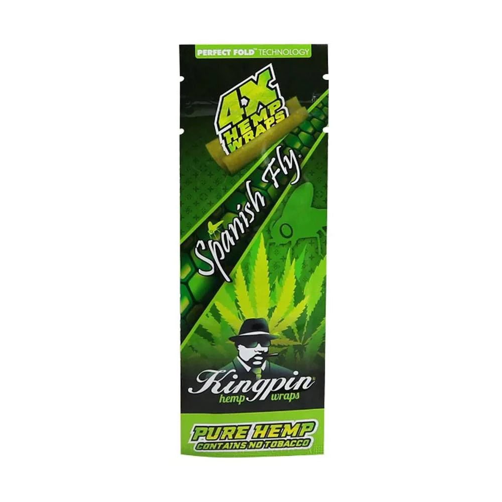 Kingpin - Spanish Fly Hemp Blunt Wraps 4kpl - Ghost Town Seeds