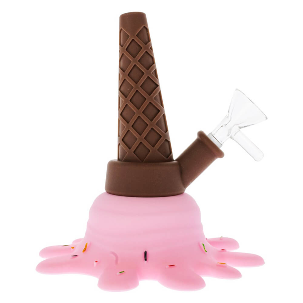 Pinkki Jäätelötötterö Silikonibongi 13Cm