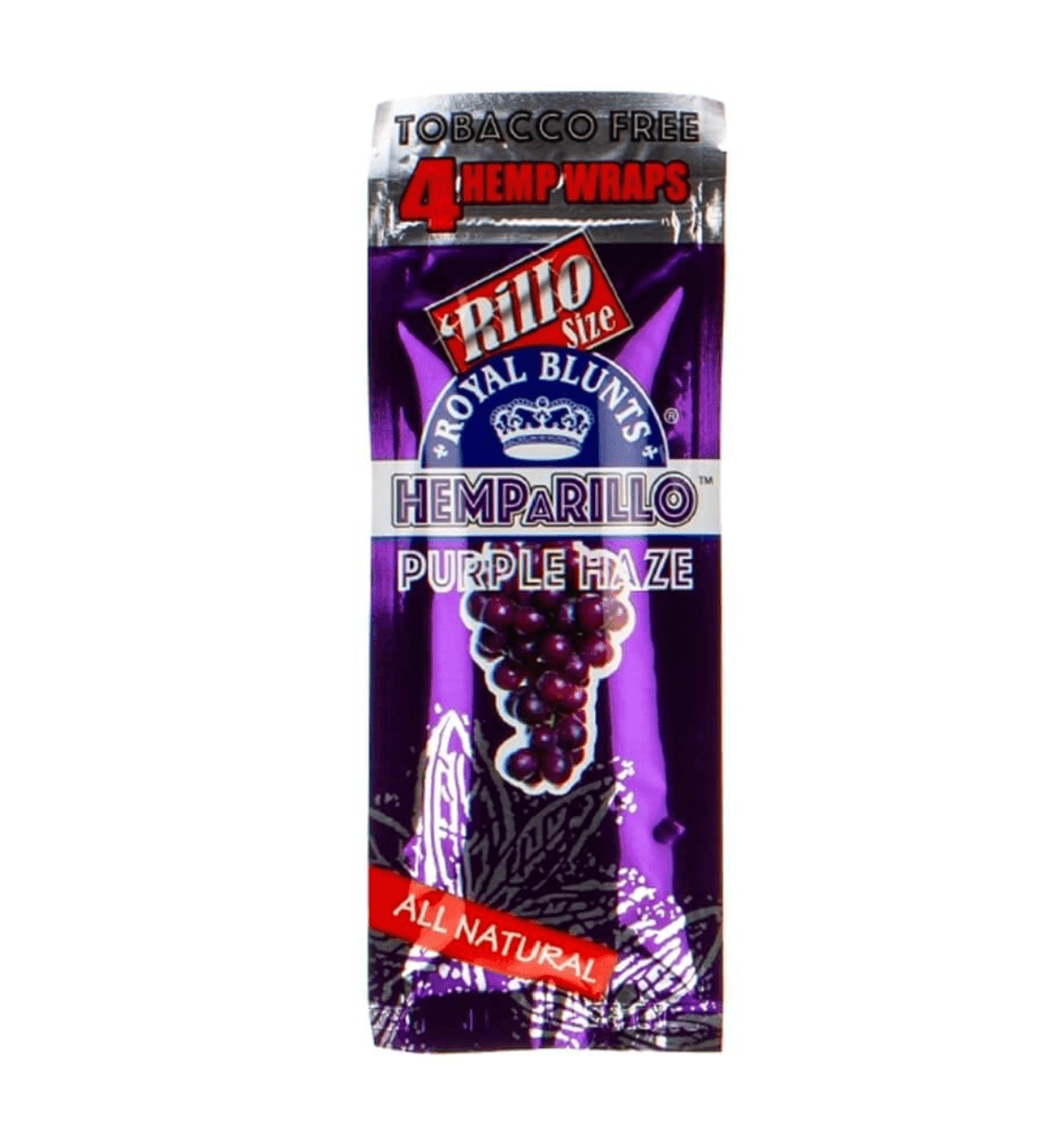 Royal Blunts Hemparillo - Purple Haze Hemp Blunt Wraps 4kpl - Ghost Town Seeds
