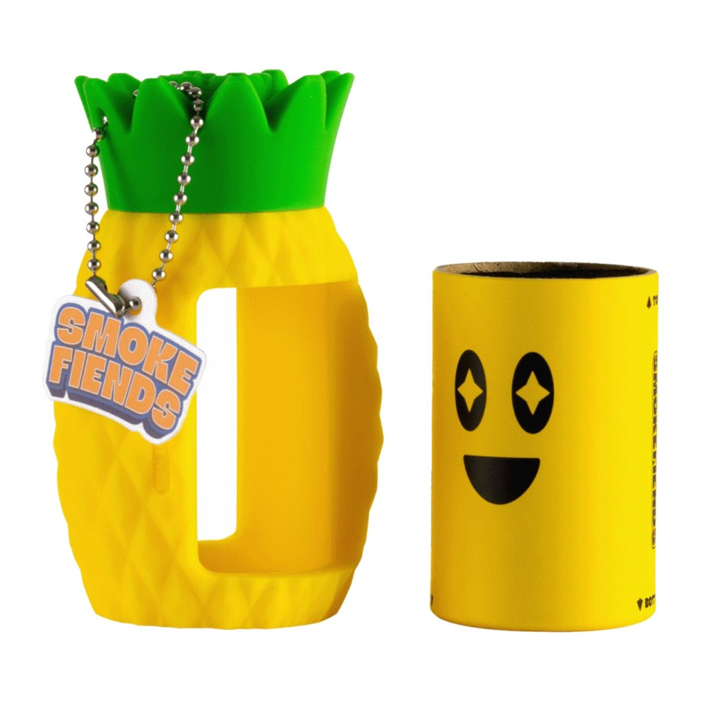Juice The Pineapple silicone body and filter sleeve shown separately