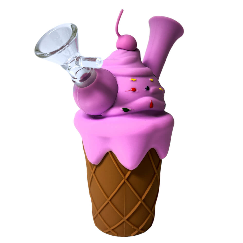 Violetti Jäätelötötterö Silikonibongi 14Cm