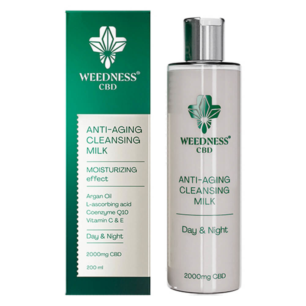 Weedness Cbd - Anti-Aging Kosteuttava Meikinpoistoaine 2000Mg (200Ml) Cbd-Kosmetiikka