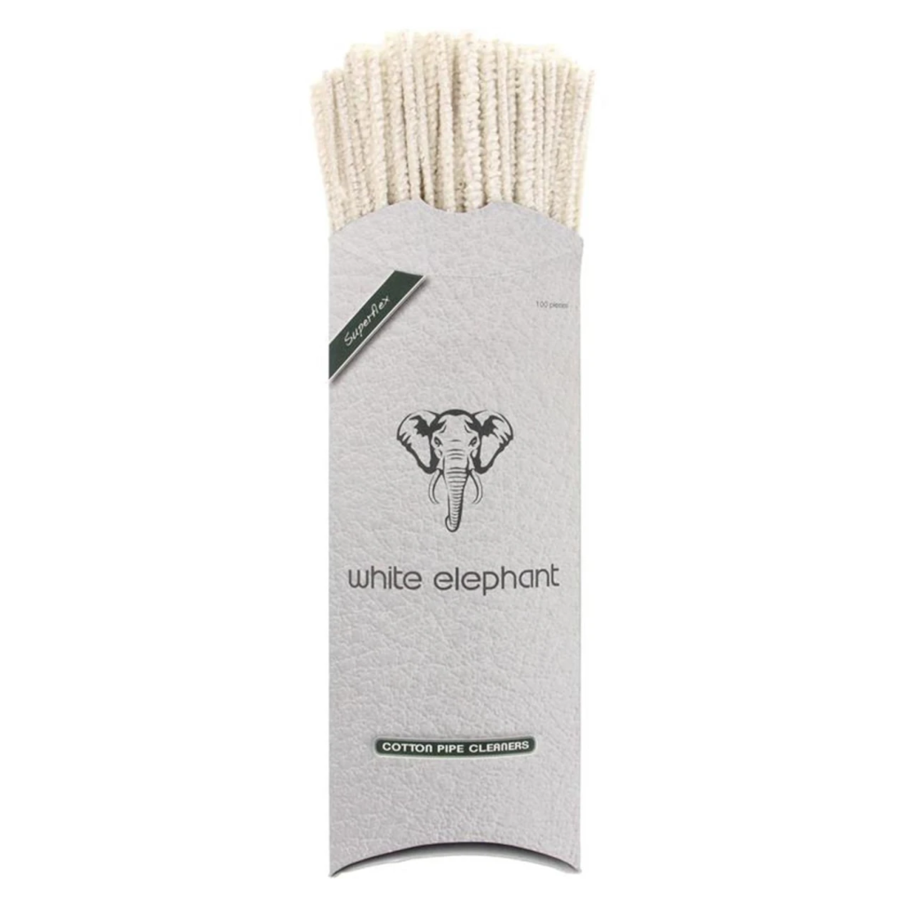 White Elephant - Cotton Pipe Cleaner Piippurassi (100 kpl) Puhdistus