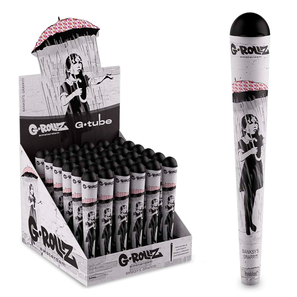 G-Rollz - Banksy's Graffiti 'Umbrella Girl' G-Tube Käärekotelo