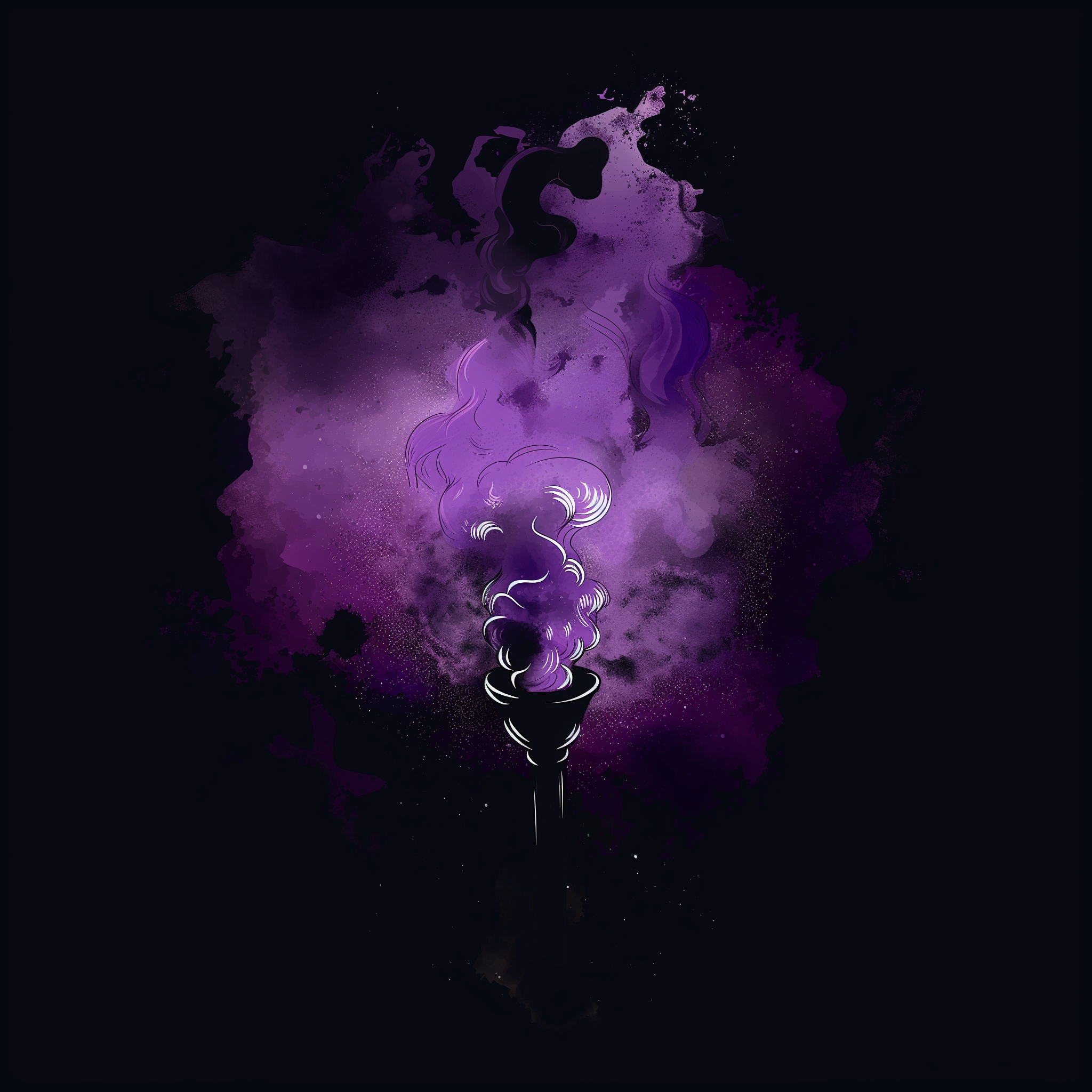 Ghost Town Seedsin etusivun mainoskuva; purppuraista usvaa ja savua nousemassa bongipesästä pimeässä; laaja valikoima lasisia bongipesiä ja vaihtopesiä.