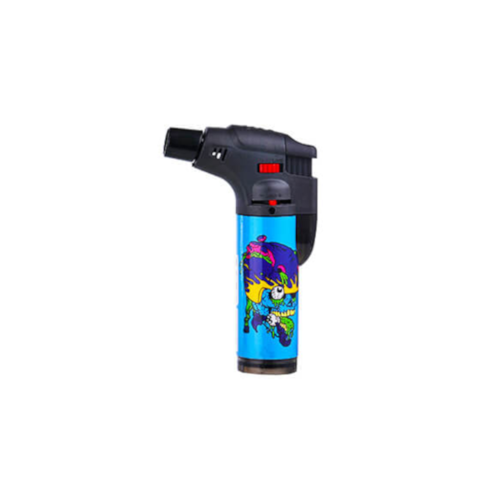 Crazy Skulls Jet Flame Sytytin Sininen Sytyttimet