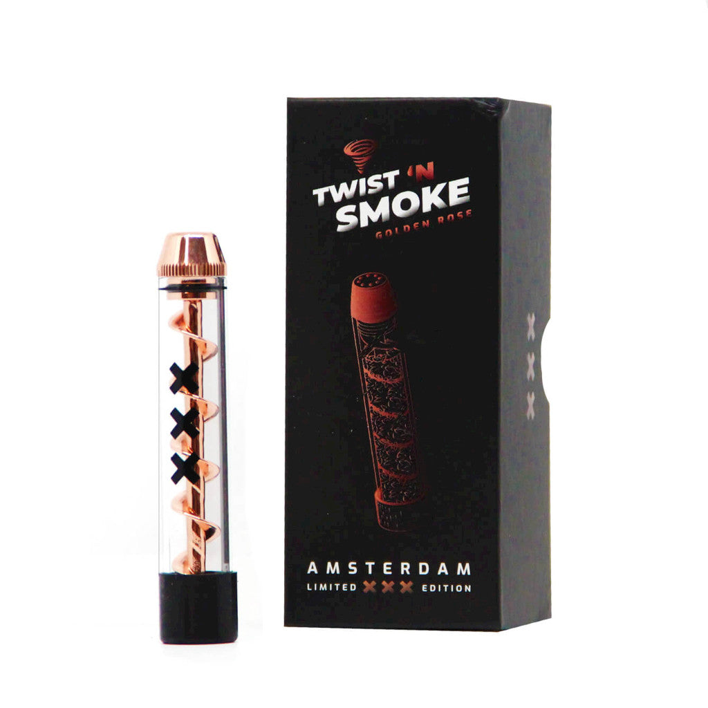 Twist n’ Smoke - Rose Gold Lasibluntti Limited Edition Piiput