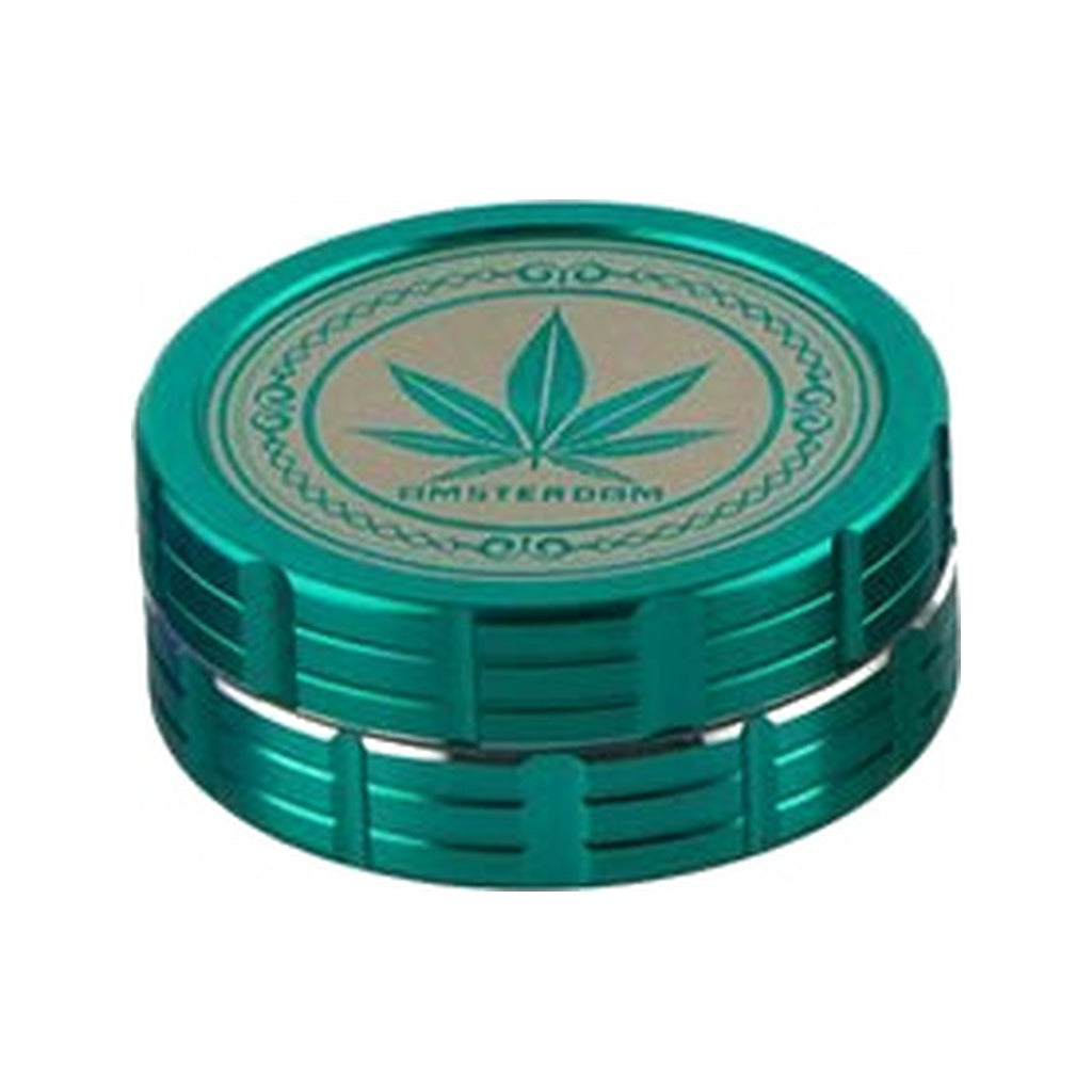 Grace Glass Amsterdam Grinder 2-Piece 50 mm turquoise - Ghost Town Seeds