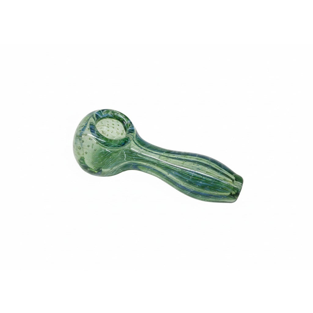 Green Dotted Spoon Pipe (10cm)