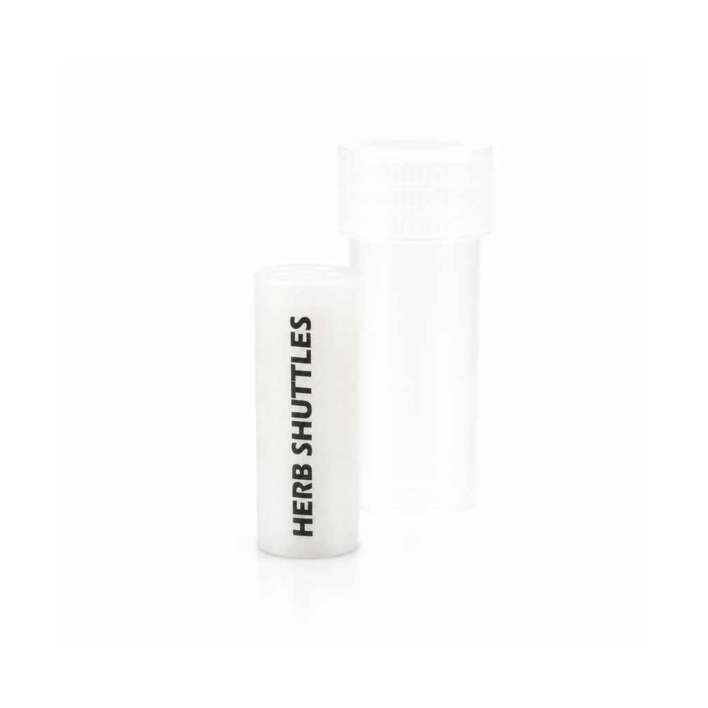 Herb Shuttles - Lasi Spiraalitippi 10mm (Maitovalkoinen)