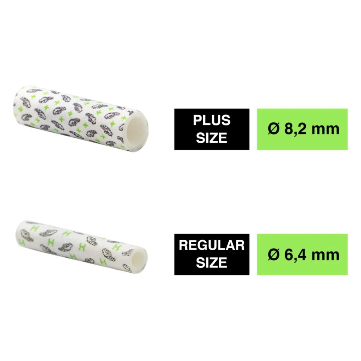 Hybrid Supreme Plus - 8,2mm Selluloosa Aktiivihiilifiltterit Valkoinen (200 kpl)