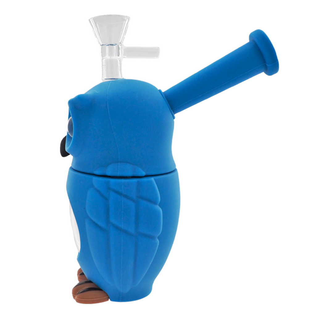 Sininen Pöllö Lasi-Silikonibongi 16Cm Silikonibongi