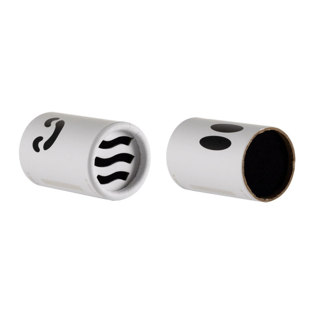 Two white Smoke Fiends filter sleeves, one showing the filter material